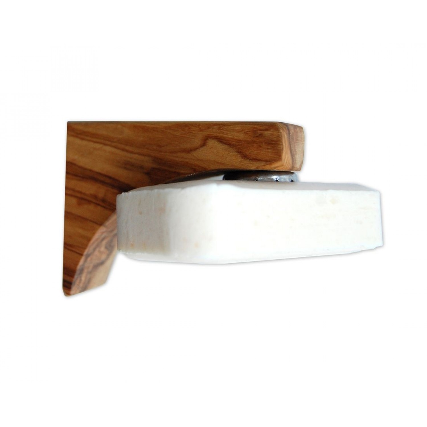 Magnetseifenhalter inkl. Seifenplättchen aus Olivenholz 