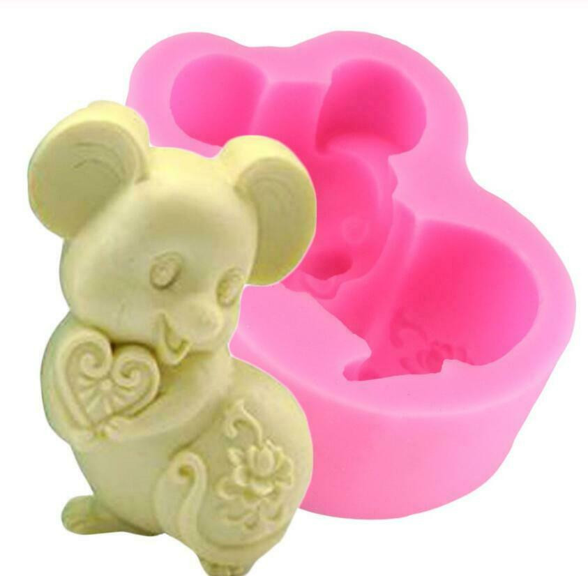 Silikonseifenform 3D Maus