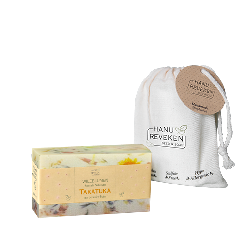 Geschenk-Set Takatuka Naturseife & Seifensäckchen