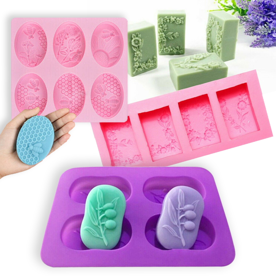 DIY Silikonseifenformen verschieden