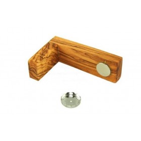 Magnetseifenhalter aus Olivenholz mit 3 Seifenplättchen 
