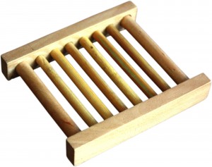Seifenschale mit Holzlatten - rechts