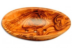 Seifenschale oval aus Olivenholz