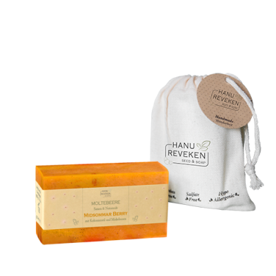 Geschenk-Set Midsommar Berry Naturseife & Seifensäckchen